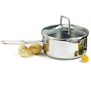 KRONA S/S 1.5QT VENTED POT/SAUCE PAN With Straining Lid - Click Image to Close