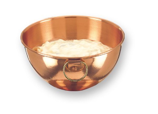 8 1/4" Solid Copper Beating Bowl - Click Image to Close