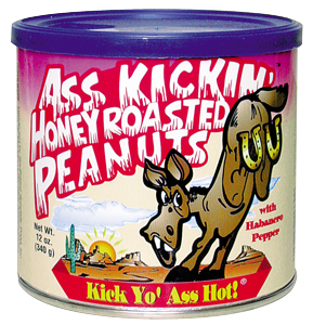 Ass Kickin Honey Roasted Peanuts - Click Image to Close